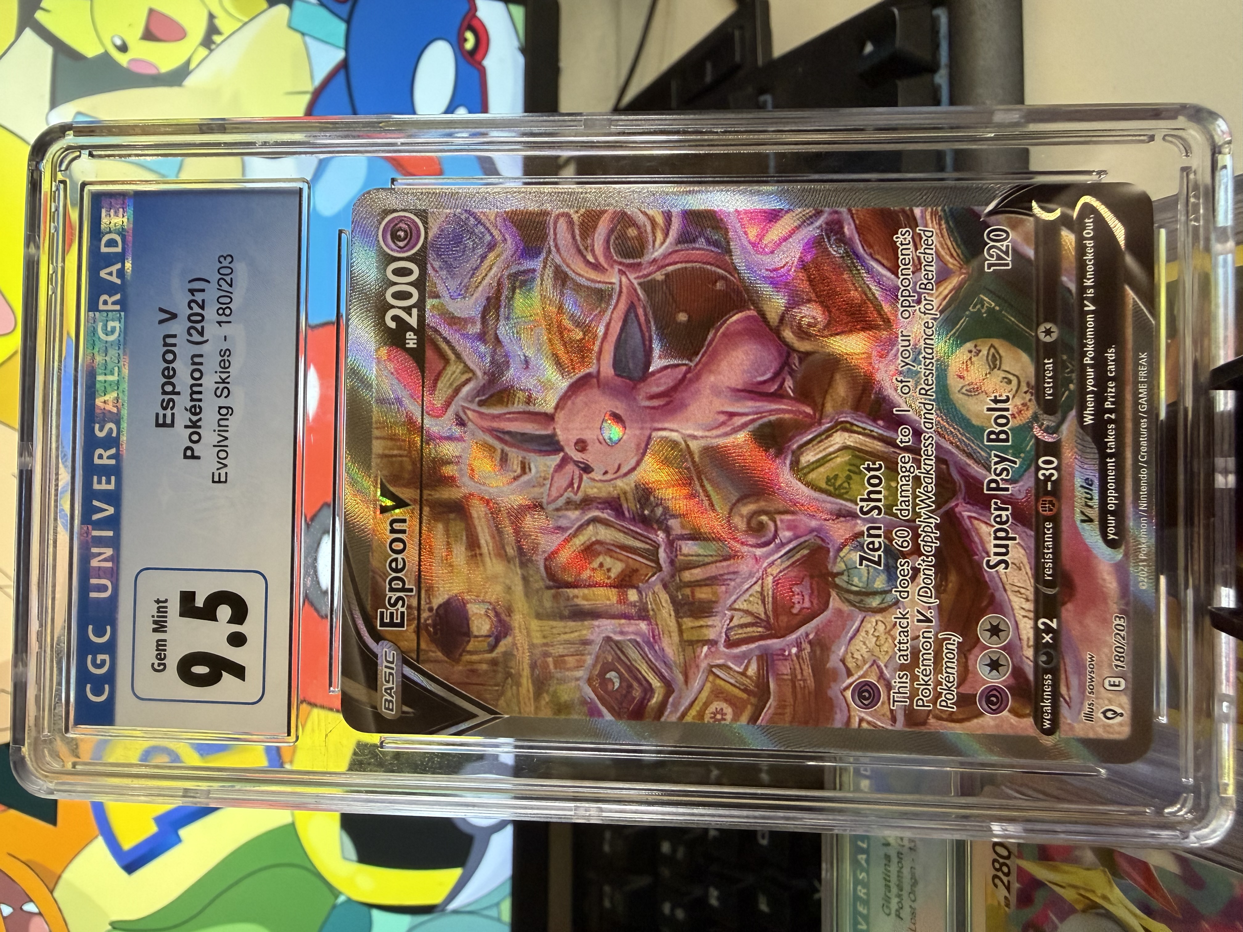 Full Art/Espeon V (180) 2021 Pokemon Sword & Shield Evolving Skies